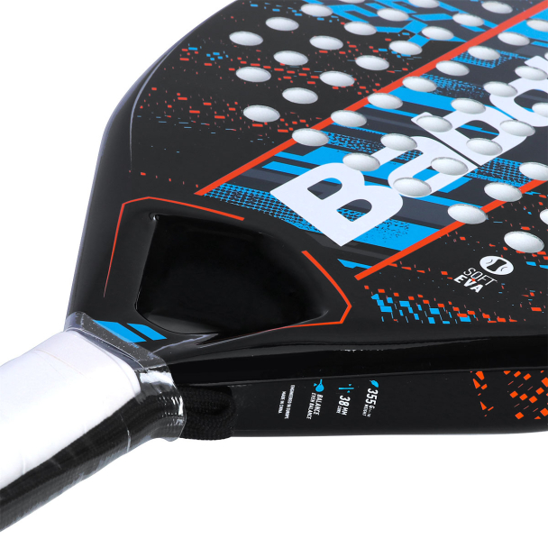 Raquete de Padel Babolat Reflex Preta e Azul - ProSpin.com.br