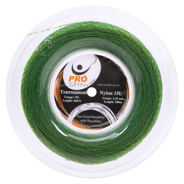 Corda Pró Spin Tournament Nylon By Sigma Verde - Rolo com 200 metros