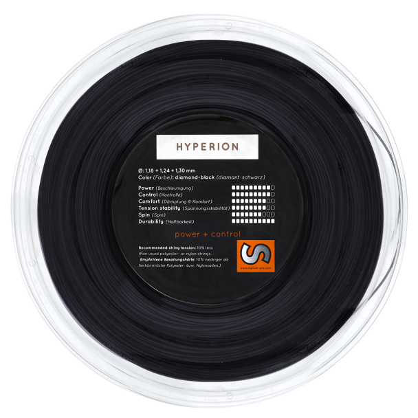 Corda Signum Pro Hyperion 16L 1.30mm Preta Rolo com 200 metros