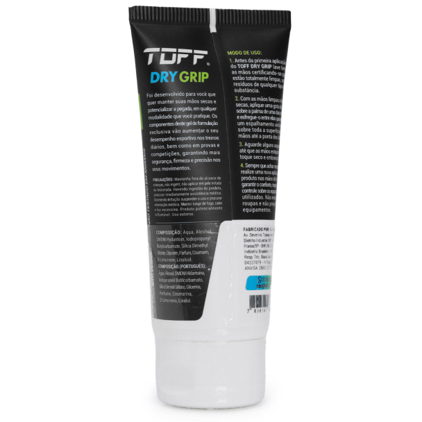 Toff Dry Grip Gel Secativo e Potencializador de Pegada para as Mãos