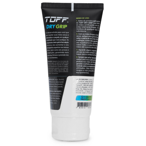 Toff Dry Grip Gel Secativo e Potencializador de Pegada para as Mãos