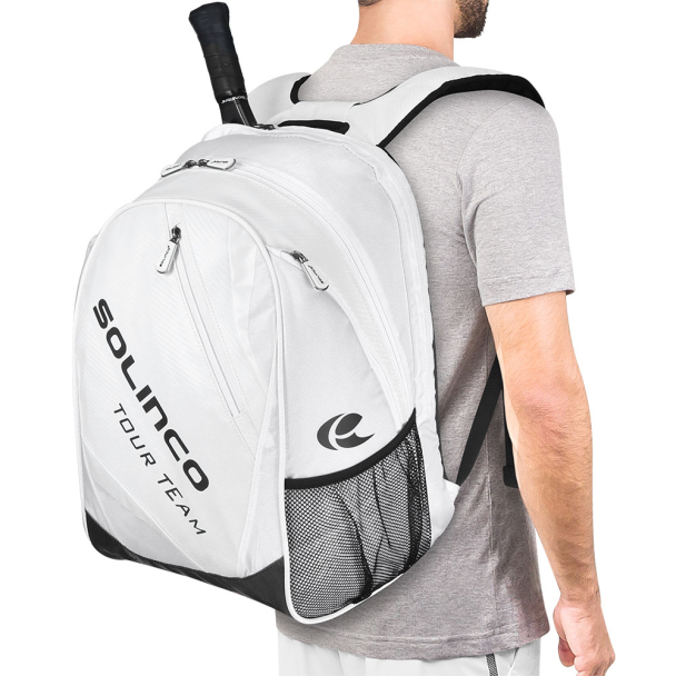 Mochila Solinco Preta e Branca
