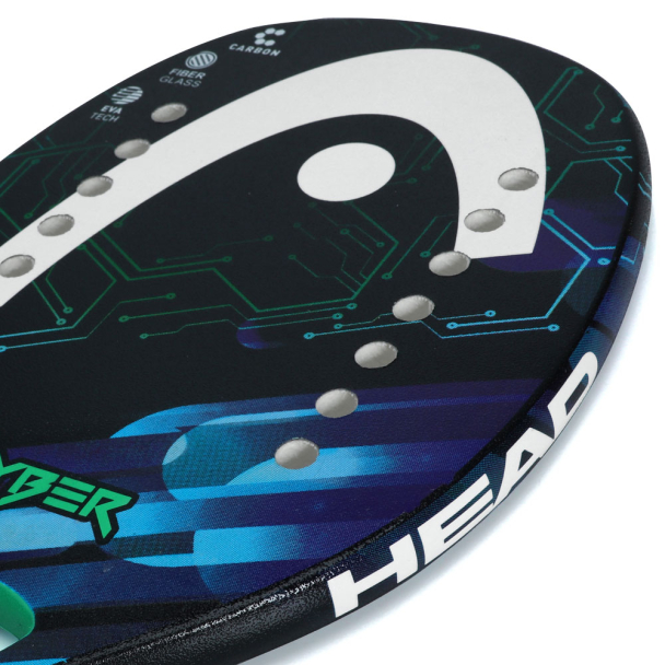 Raquete de Beach Tennis Head Cyber Fibra e Carbono