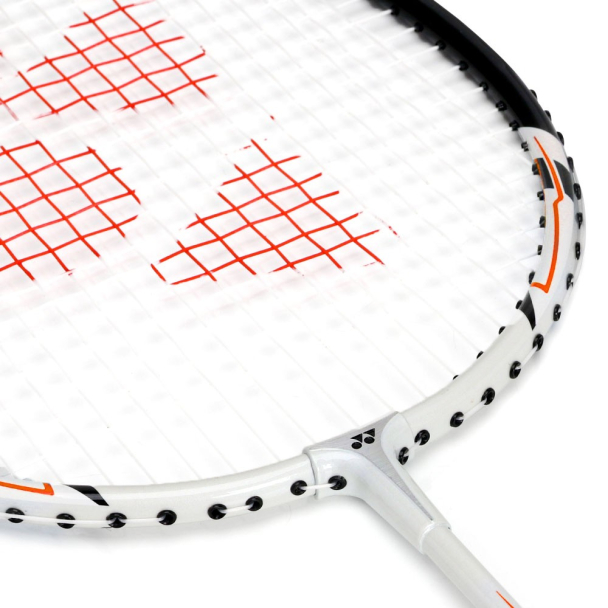 Raquete de Badminton Yonex Muscle Power 2 Branca Preta e Laranja