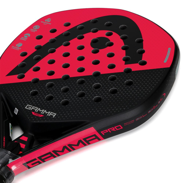Raquete de Padel Head 360 Gamma Pro Verde Vermelha e Preta