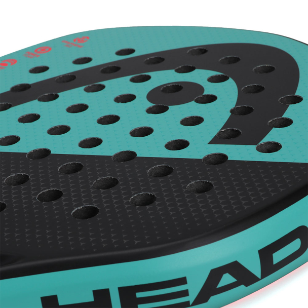 Raquete de Padel Head 360 Gamma Pro Verde Vermelha e Preta