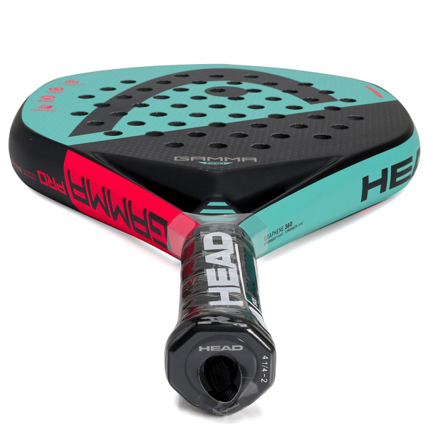 Raquete de Padel Head 360 Gamma Pro Verde Vermelha e Preta