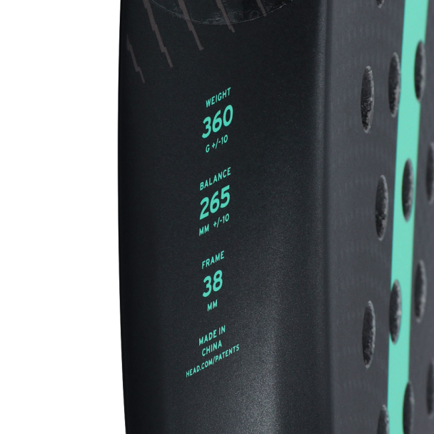 Raquete de Padel Head 360+ Gamma Motion Preta Azul e Verde