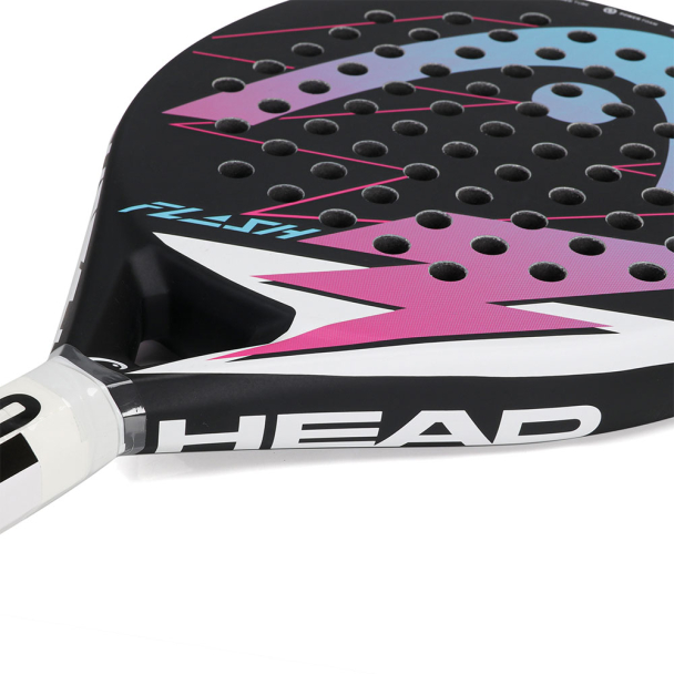 Raquete de Padel Head Flash Preta Roxa e Azul