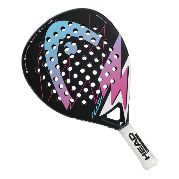 Raquete de Padel Head Flash Preta Roxa e Azul