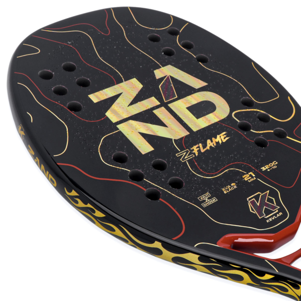 Raquete De Beach Tennis Zand Z Flame Kevlar 2026 - ProSpin.com.br