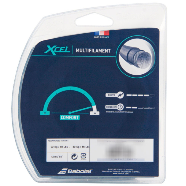 Corda Babolat Xcel 16L 1.30mm Champanhe - Set Individual