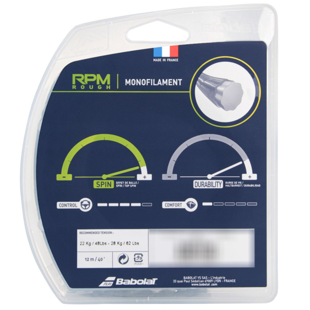 Corda Babolat RPM Rough 17L 1.25mm Preta - Set Individual