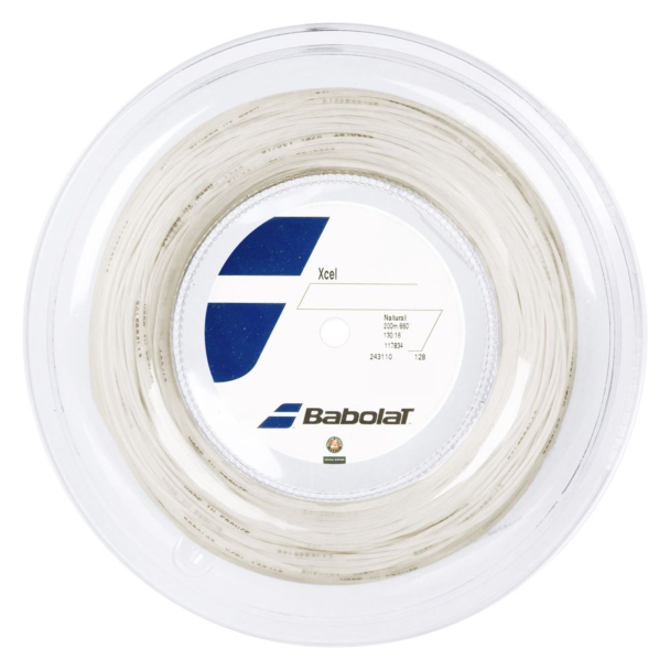 Corda Babolat Xcel 16L 1.30mm Natural Rolo com 200 metros