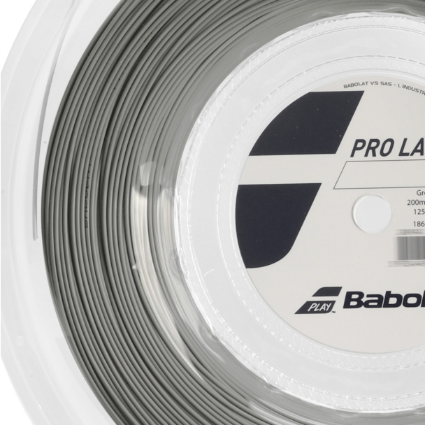 Corda Babolat Pro Last 17l 1.25mm Cinza - Rolo com 200 Metros