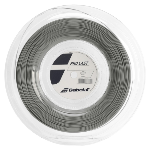 Corda Babolat Pro Last 17l 1.25mm Cinza - Rolo com 200 Metros