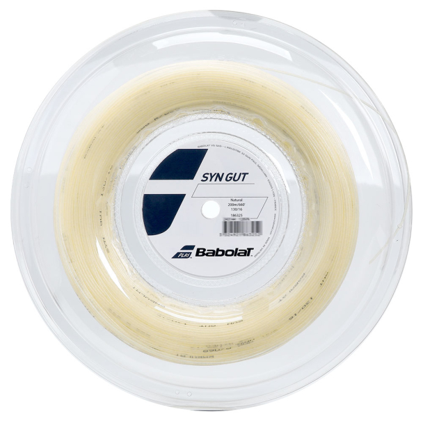 Corda Babolat Synthetic Gut 16L 1.30mm Natural Rolo com 200 metros