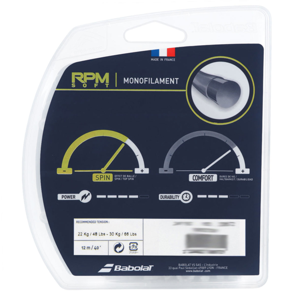 Corda Babolat RPM Soft 17L 1.25mm Bronze - Pack com 3 Unidades