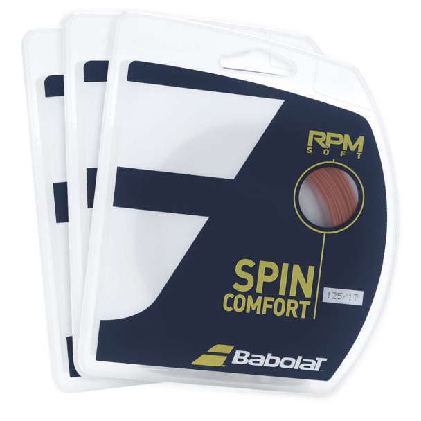 Corda Babolat RPM Soft 17L 1.25mm Bronze - Pack com 3 Unidades