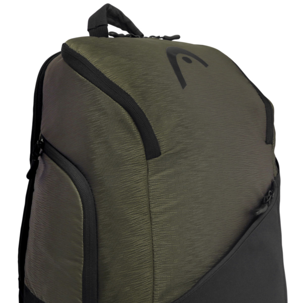 Mochila Head Pro X Preto e Verde Musgo