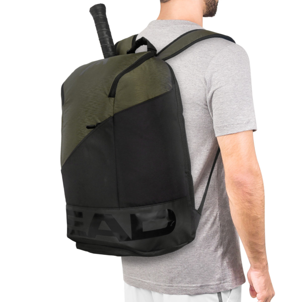 Mochila Head Pro X Preto e Verde Musgo