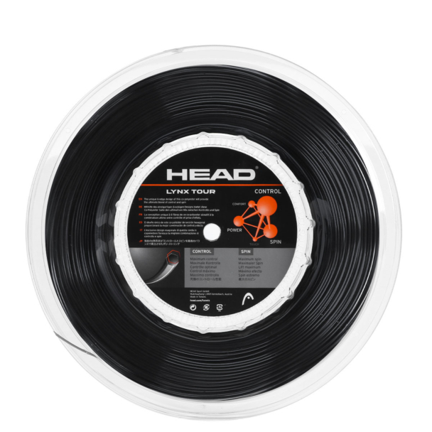Corda Head Lynx Tour 16L 1.30mm Preta - Rolo com 200 metros