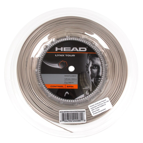 Corda Head Lynx Tour 17L 1.25mm Champanhe - Rolo com 200 metros