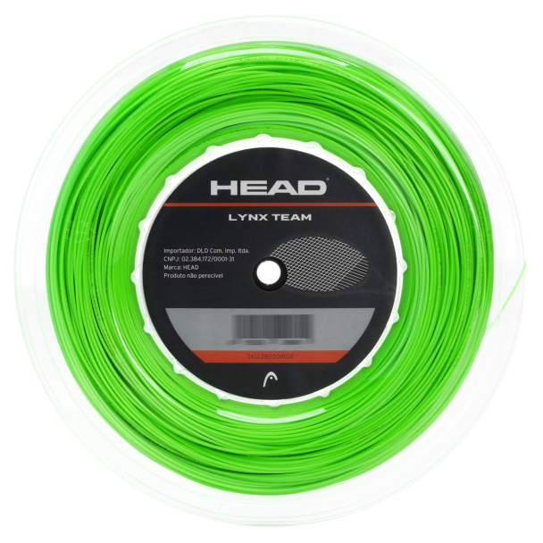 Corda Head Lynx Team Verde 16 1.30mm - Rolo com 200 Metros