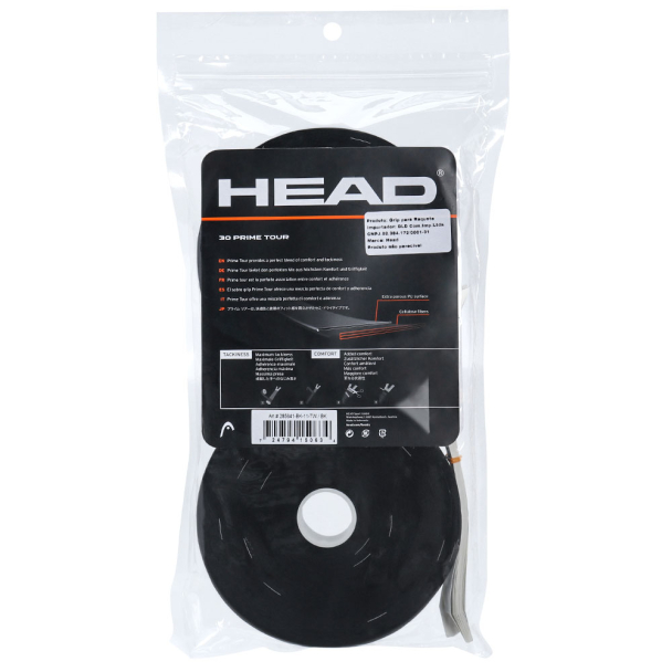 Overgrip Head Prime Tour Preto - Rolo com 30 Unidades