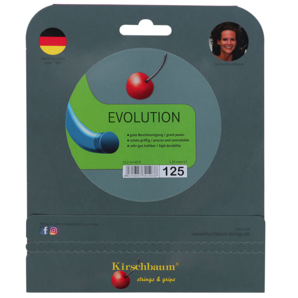 Corda Kirschbaum Pro Line Evolution 17L 1.25mm Set Individual Azul