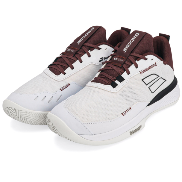 Tênis Babolat SFX EVO - Clay Saibro - Branco e Bordô