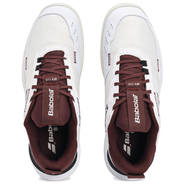 Tênis Babolat SFX EVO - Clay Saibro - Branco e Bordô