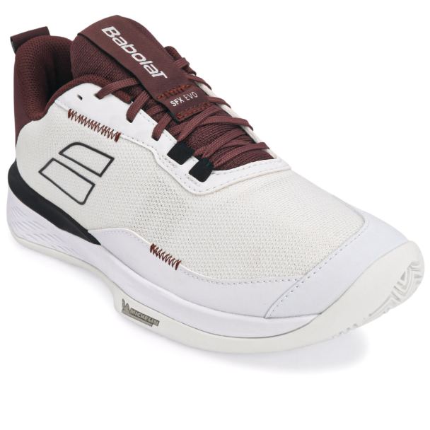 Tênis Babolat SFX EVO - Clay Saibro - Branco e Bordô