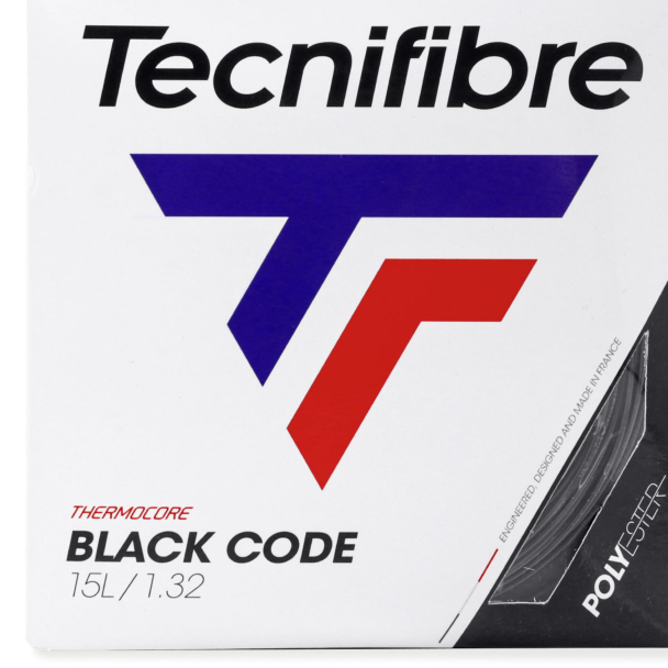 Corda Tecnifibre Black Code 15L 1.32mm - Set Individual - Preta