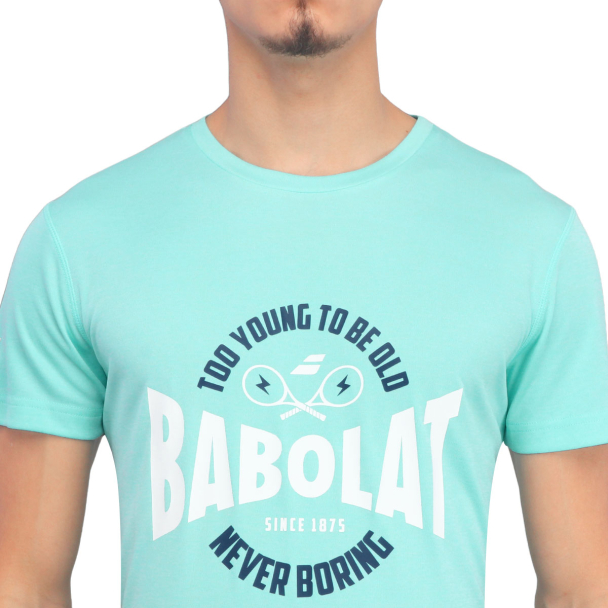Camiseta Babolat Exercise Message Tee Azul