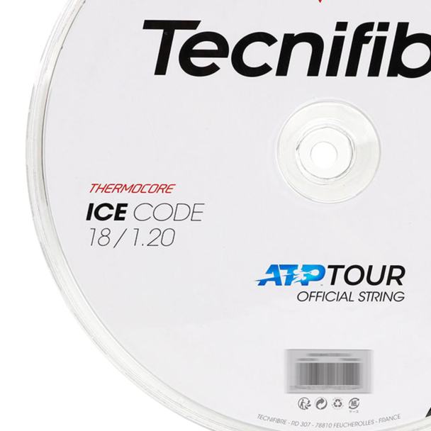 Corda Tecnifibre Ice Code 18L 1.20mm Branca - Rolo com 200 Metros