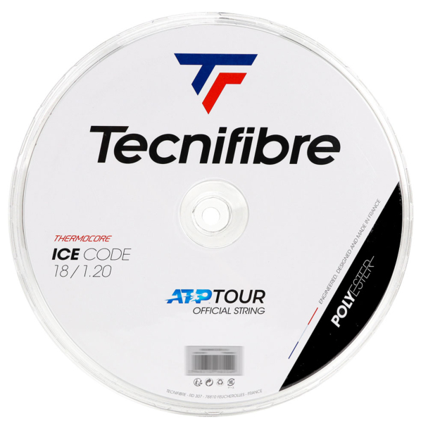 tegi  Corda Tecnifibre Ice Code 18L 1.20mm Branca - Rolo com 200 Metros