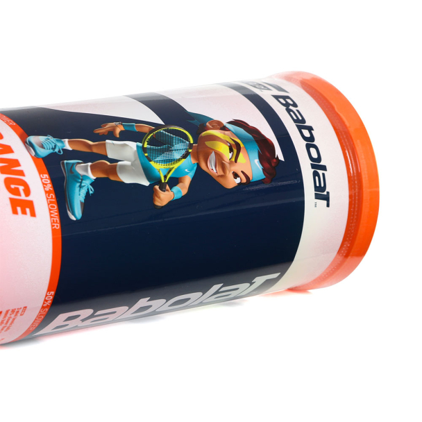 Bola Babolat Orange de Tênis Stage 2 e Beach Tennis - Pack com 03 Tubos