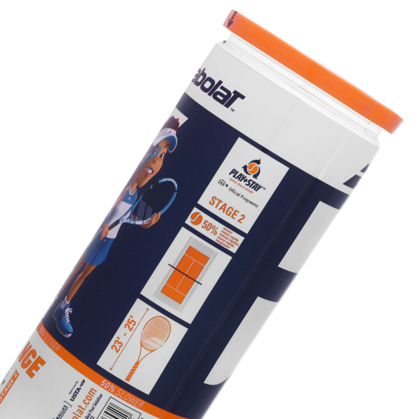 Bola Babolat Orange Tennis Stágio 2 e Beach Tennis Pack Com 12 Tubos