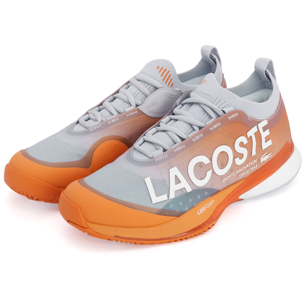 Tênis Lacoste AG-LT25 Lite - Clay Saibro - Laranja e Azul Claro