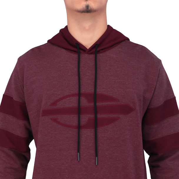 Blusão Mormaii de Moletom Impulse com Capuz Bordo