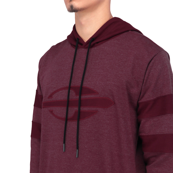 Blusão Mormaii de Moletom Impulse com Capuz Bordo