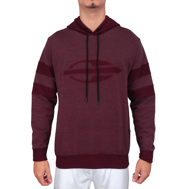 Blusão Mormaii de Moletom Impulse com Capuz Bordo