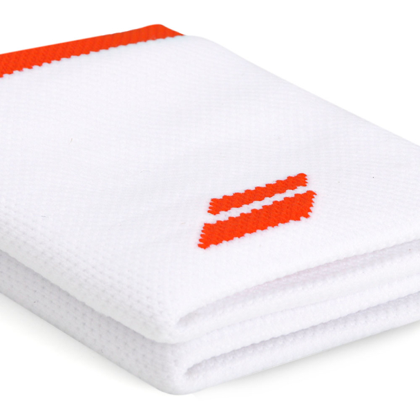 Munhequeira Babolat Logo Jumbo Longa com 02 Unidades Branca e Vermelha