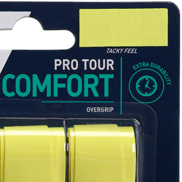 Overgrip Babolat Pro Tour Amarelo com 03 Unidades