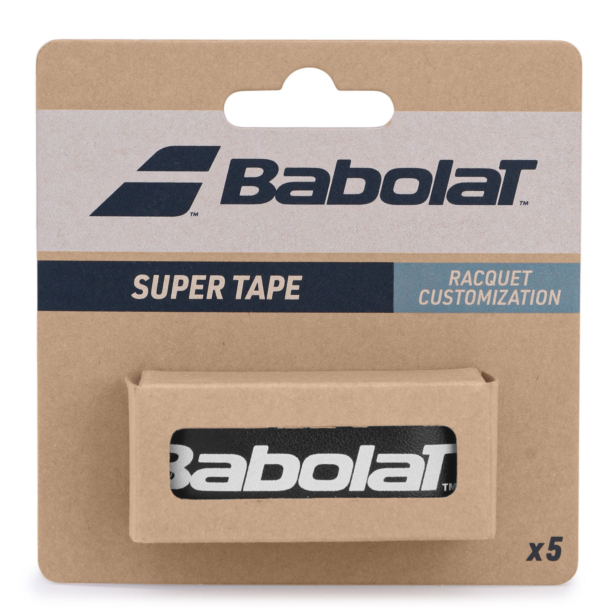 Fita Protetora Babolat Preta Com 05 Unidades