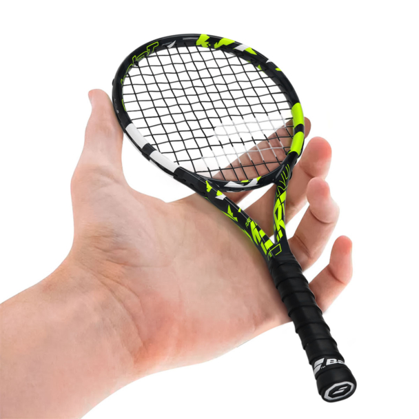 Mini Raquete Babolat Pure Aero Preta Amarela e Branca - ProSpin.com.br
