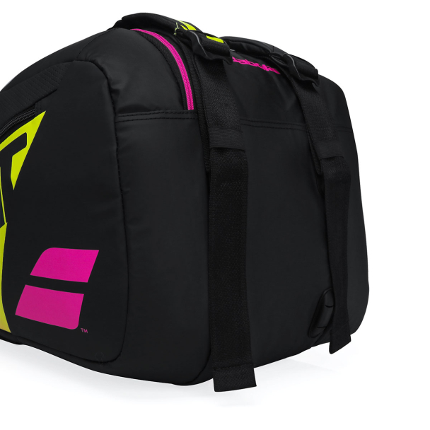 Raqueteira Babolat Pure Aero Rafa X6 Preta Amarela e Rosa