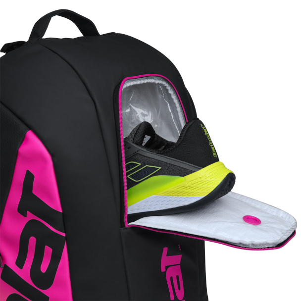 Raqueteira Babolat Pure Aero Rafa X6 Preta Amarela e Rosa