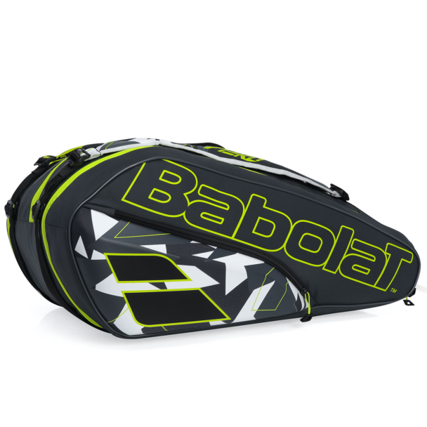 Raqueteira Babolat Pure Aero X12 Preto e Amarelo